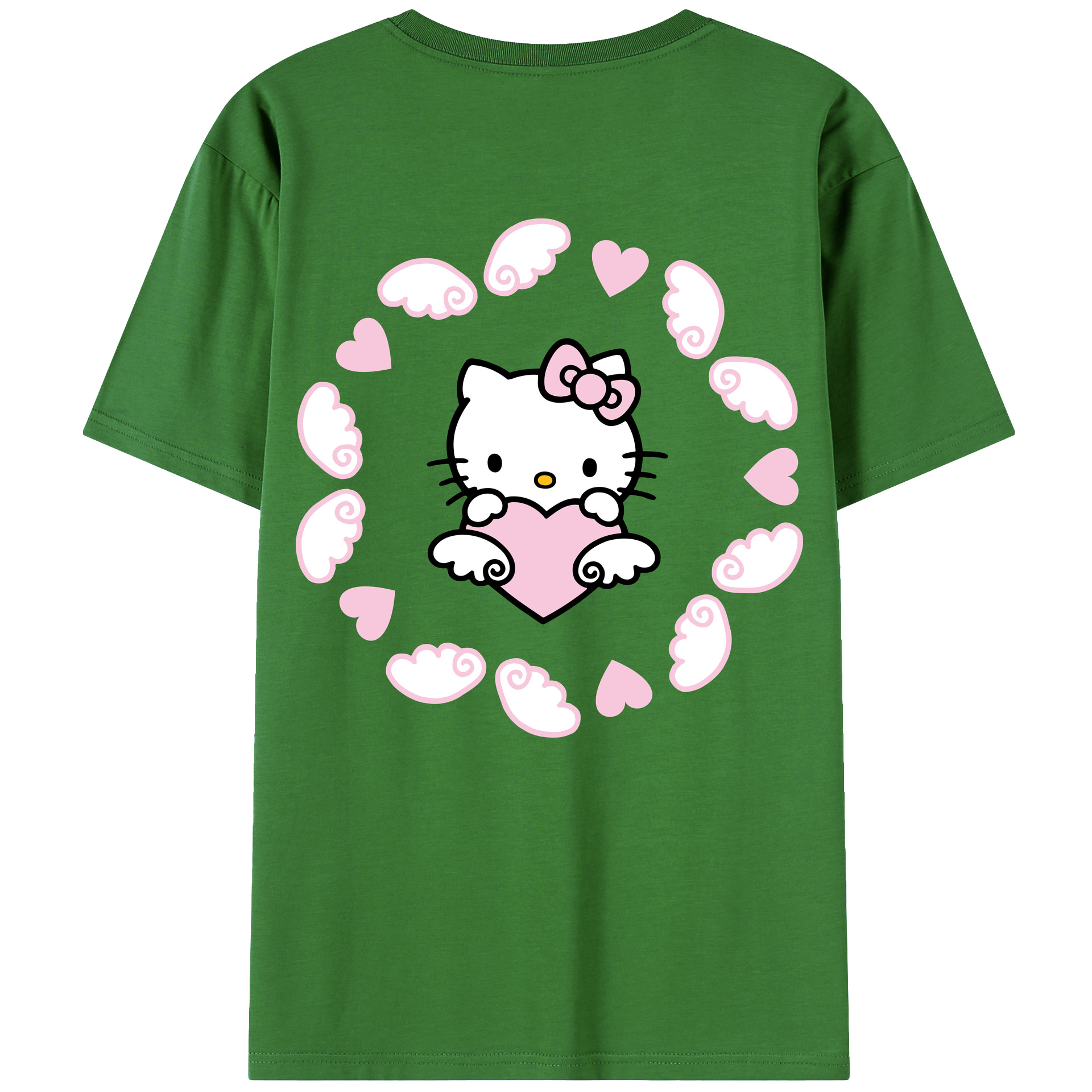 （画像用） Hello Kitty ハローキティ レディース半袖Tシャツ(バックプリント)